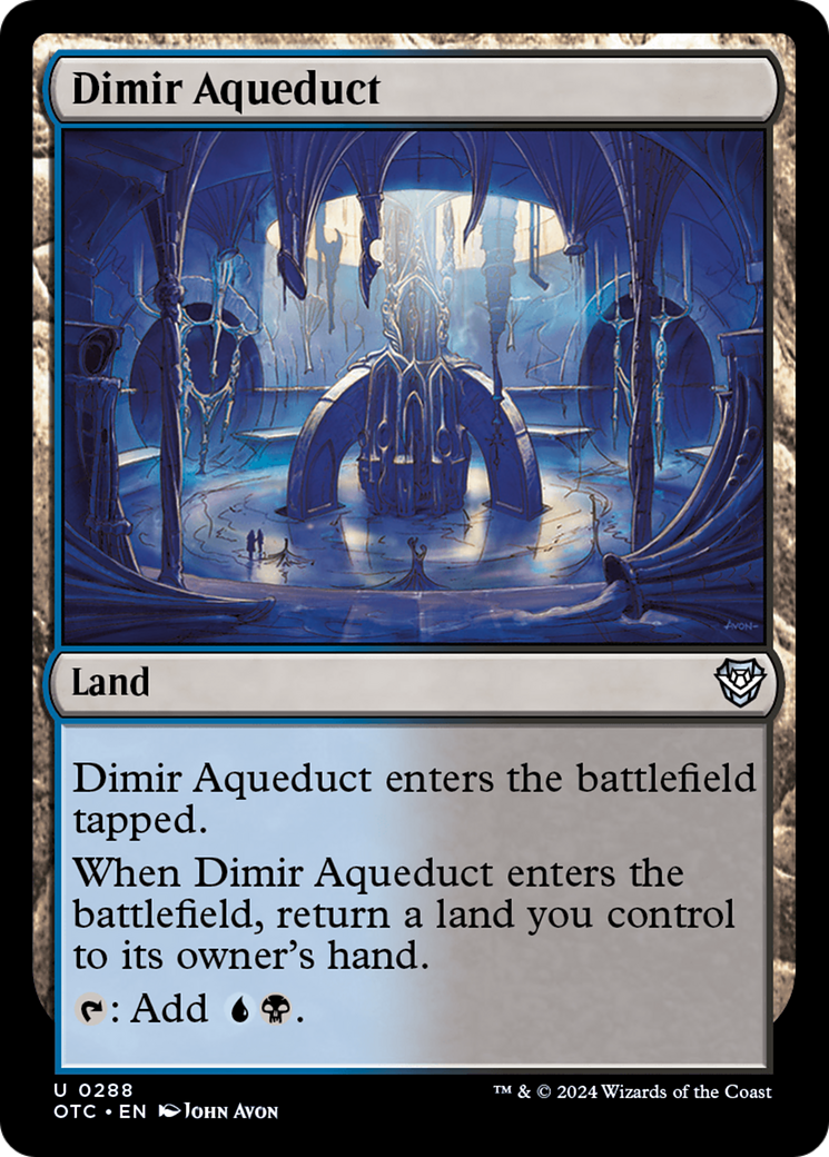 Dimir Aqueduct [Outlaws of Thunder Junction Commander] | Jack's On Queen