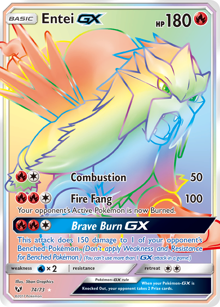 Entei GX (74/73) [Sun & Moon: Shining Legends] | Jack's On Queen