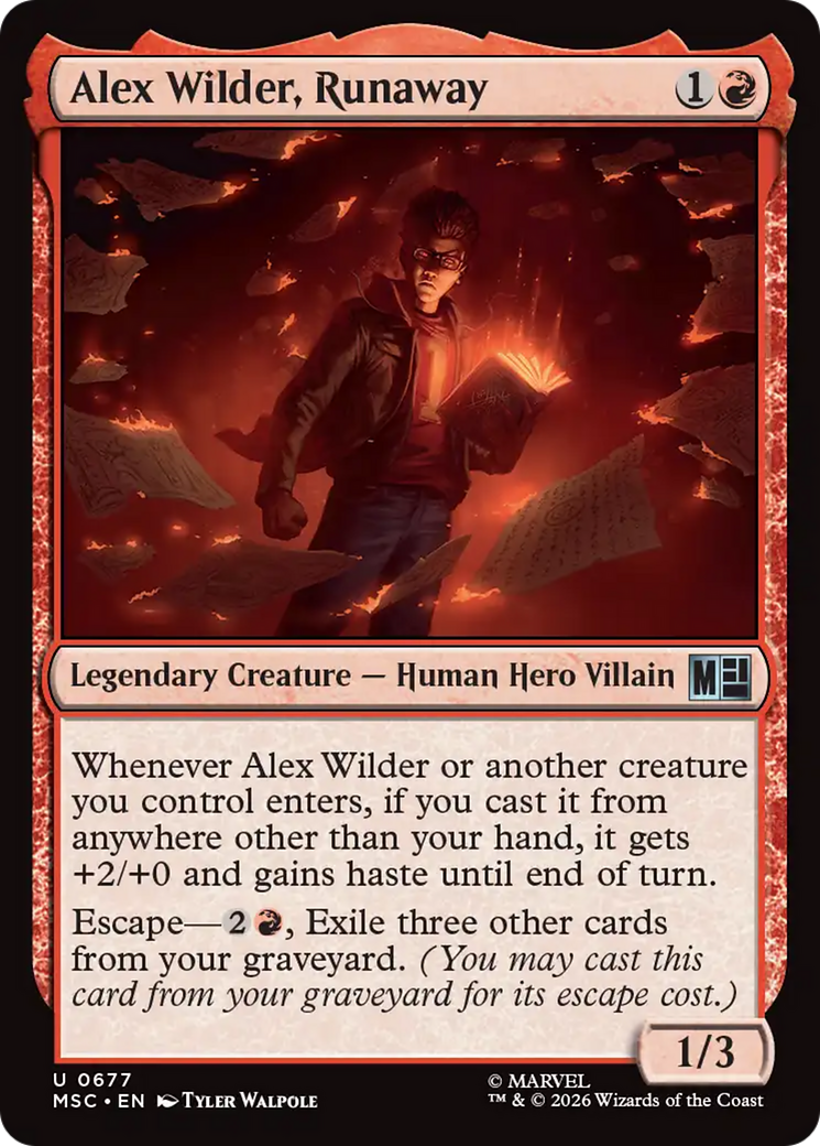 Alex Wilder, Runaway [Marvel Super Heroes Commander] | Jack's On Queen