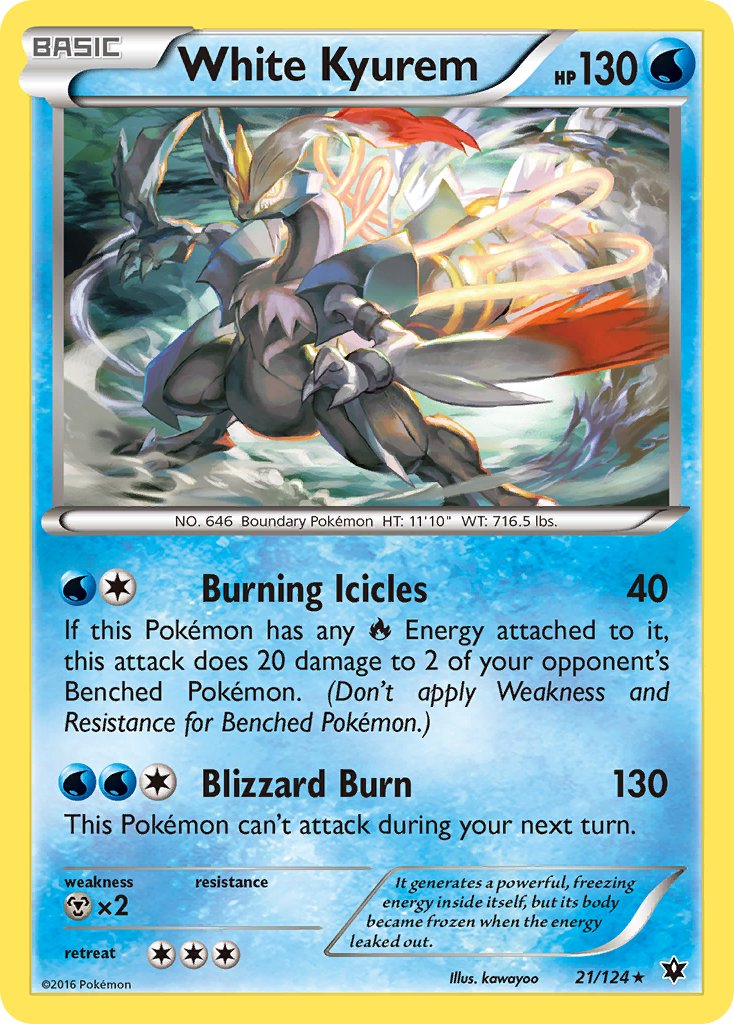 White Kyurem (21/124) (Theme Deck Exclusive) [XY: Fates Collide] | Jack's On Queen