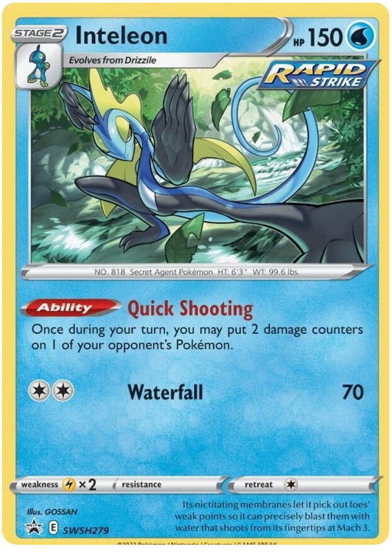 Inteleon (SWSH279) [Sword & Shield: Black Star Promos] | Jack's On Queen