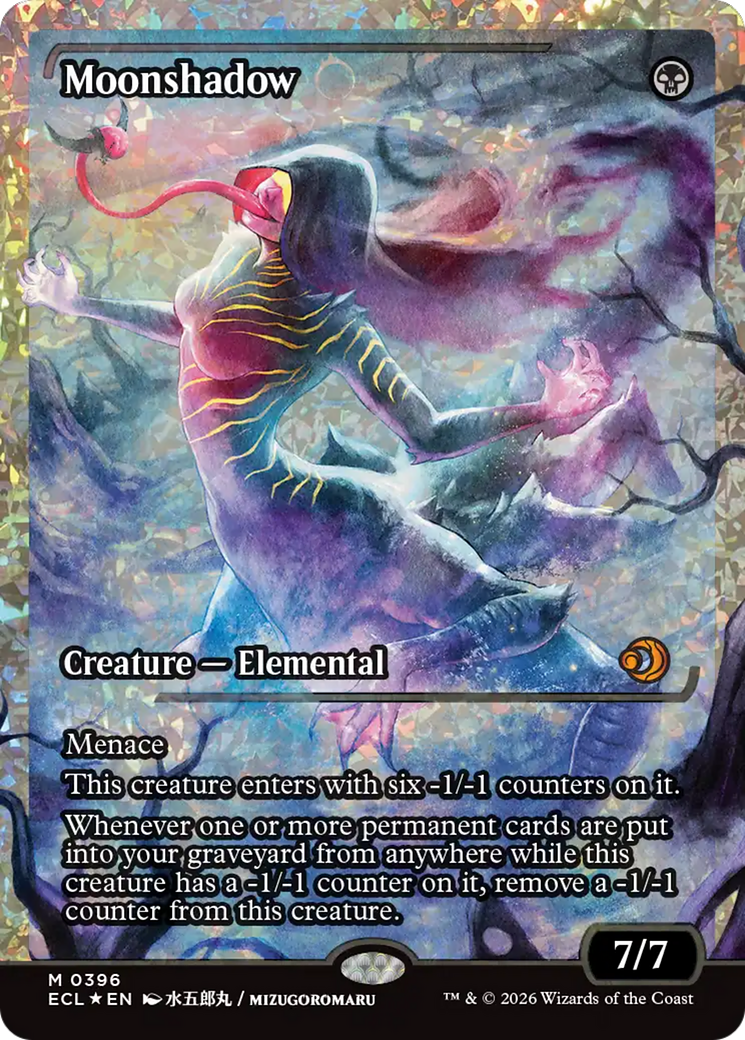 Moonshadow (0396) (Showcase) (Fracture Foil) [Lorwyn Eclipsed] | Jack's On Queen