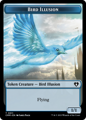 Bird // Bird Illusion Double-Sided Token [Commander Masters Tokens] | Jack's On Queen