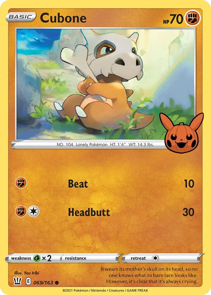 Cubone (069/163) [Trick or Trade] | Jack's On Queen