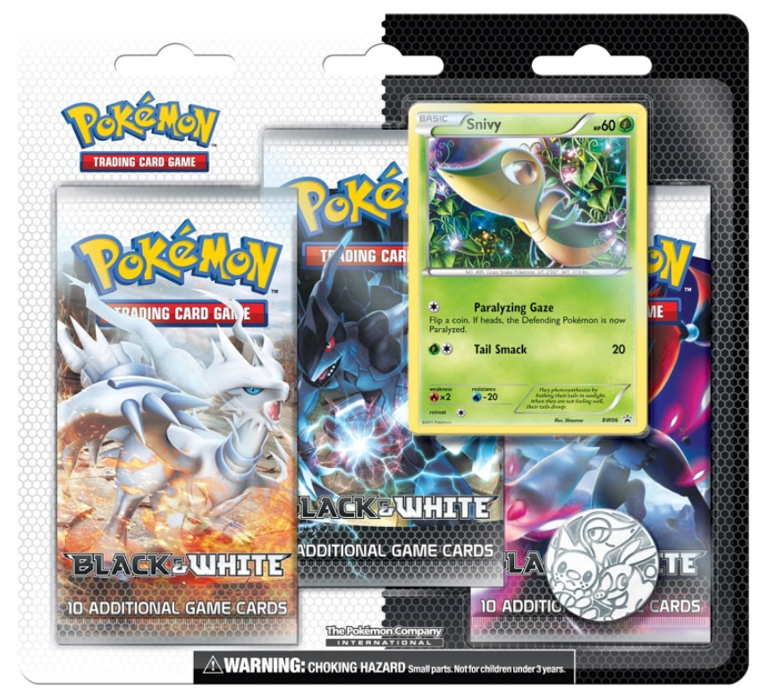 Black & White - 3-Pack Blister (Snivy) | Jack's On Queen