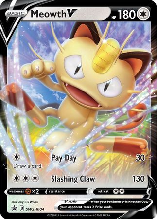 Meowth V (SWSH004) [Sword & Shield: Black Star Promos] | Jack's On Queen