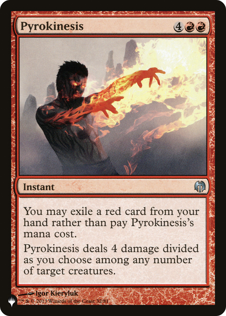 Pyrokinesis [The List Reprints] | Jack's On Queen