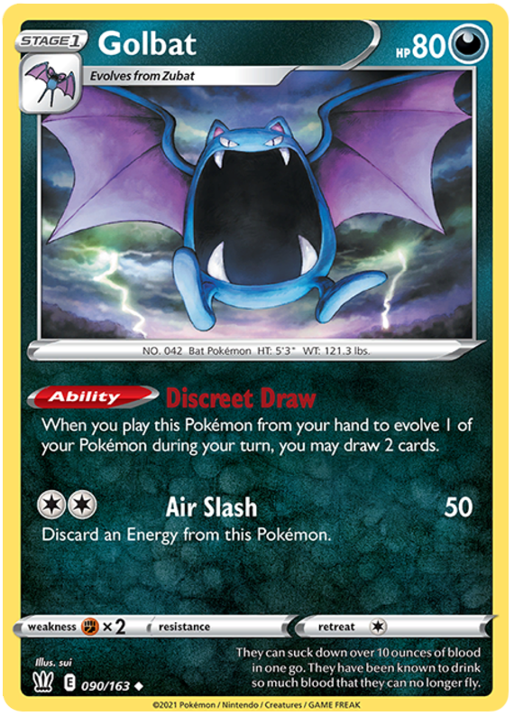 Golbat (090/163) [Sword & Shield: Battle Styles] | Jack's On Queen