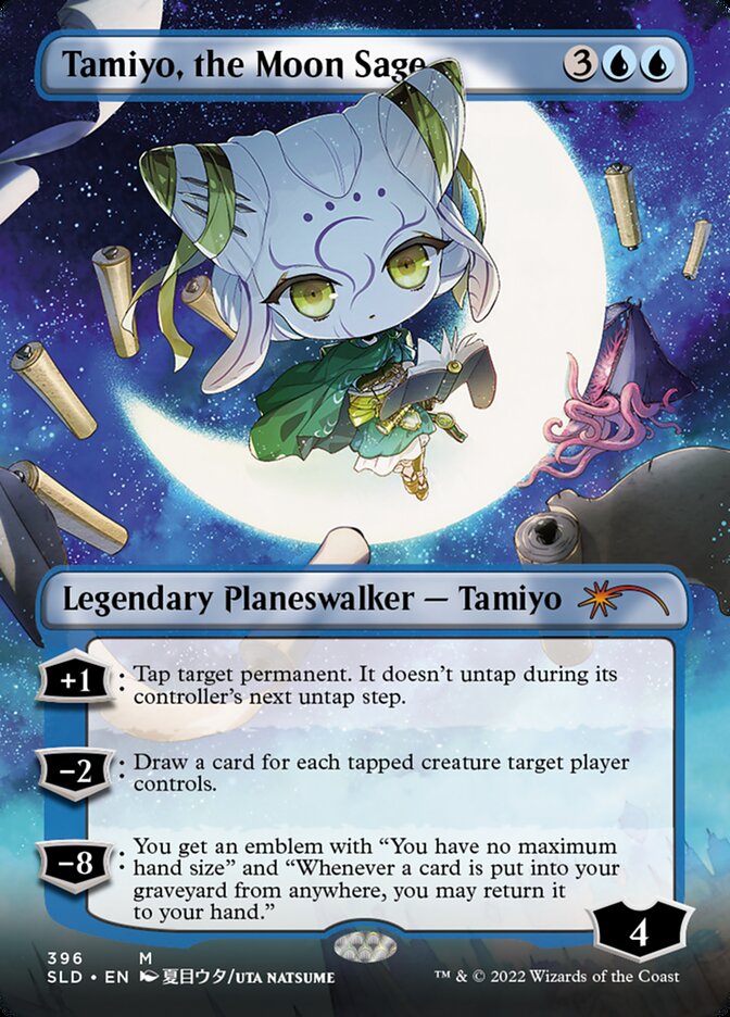 Tamiyo, the Moon Sage (Borderless) [Secret Lair Drop Series] | Jack's On Queen