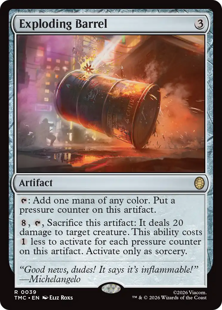 Exploding Barrel [Teenage Mutant Ninja Turtles Commander] | Jack's On Queen