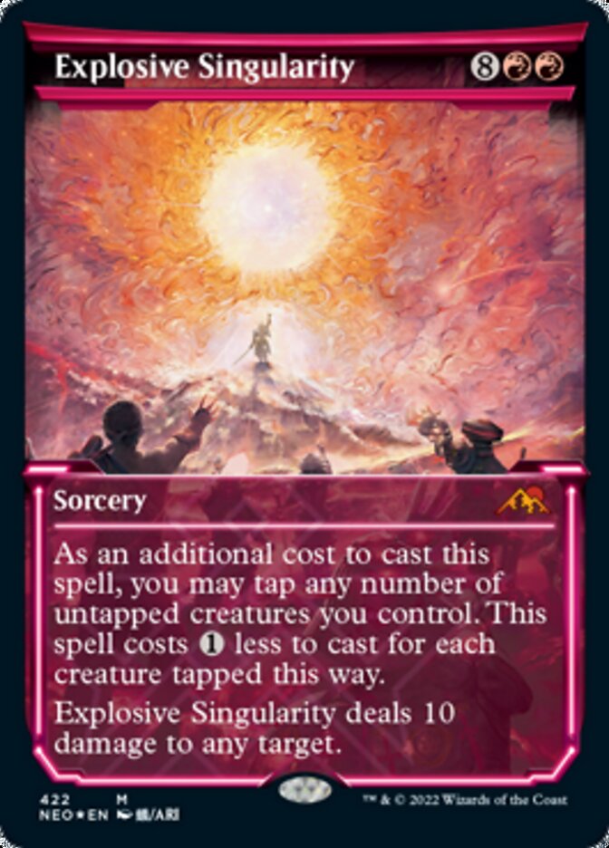 Explosive Singularity (Showcase) (Foil Etched) [Kamigawa: Neon Dynasty] | Jack's On Queen