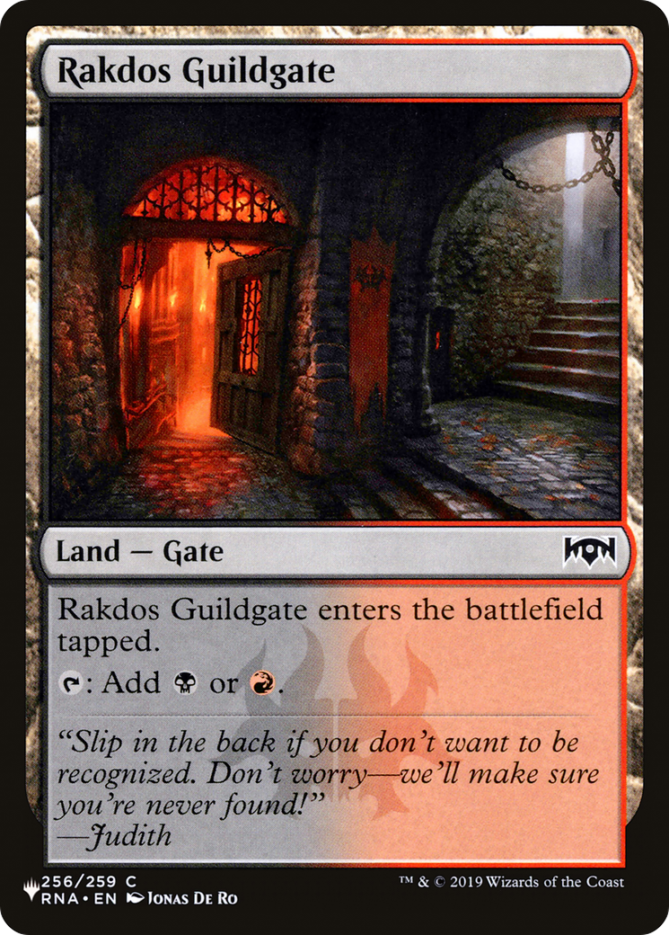 Rakdos Guildgate (256) [The List] | Jack's On Queen