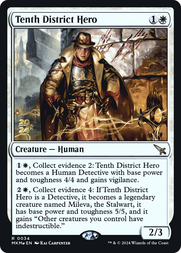 Tenth District Hero [Murders at Karlov Manor Prerelease Promos] | Jack's On Queen