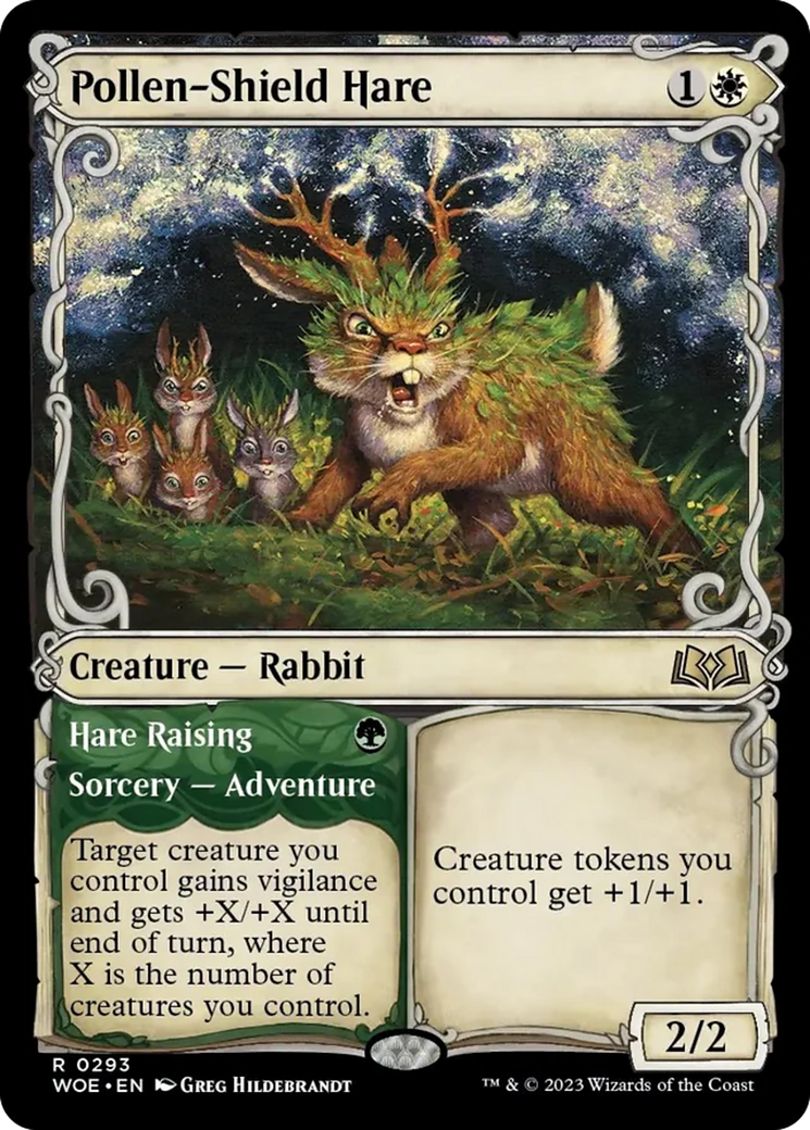 Pollen-Shield Hare // Hare Raising (Showcase) [Wilds of Eldraine] | Jack's On Queen