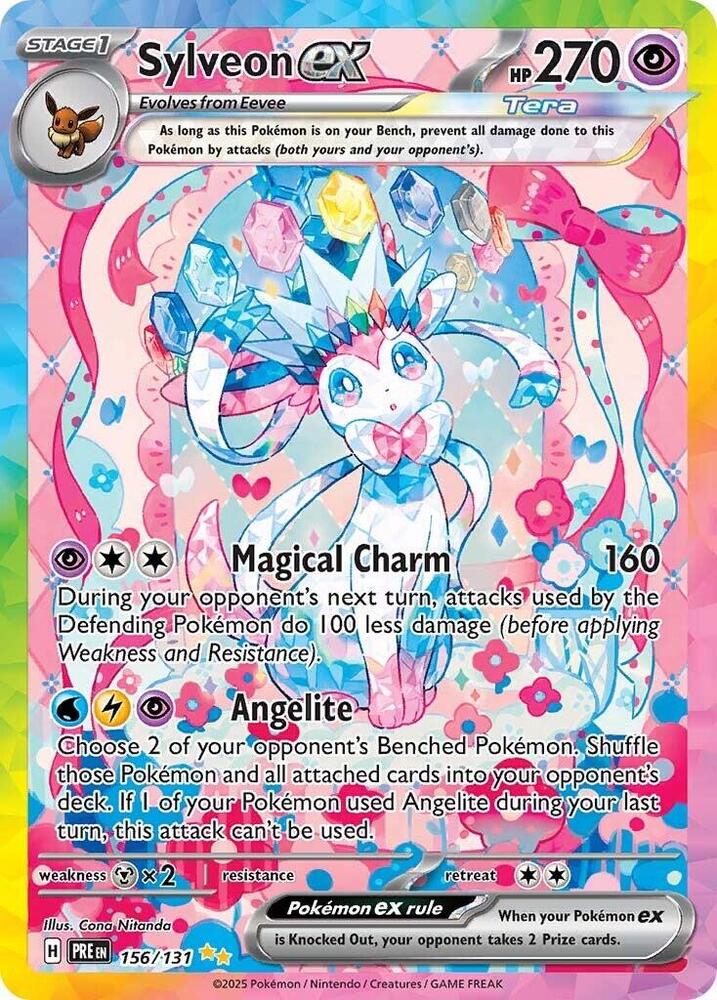 Sylveon ex (156/131) [Scarlet & Violet: Prismatic Evolutions] | Jack's On Queen