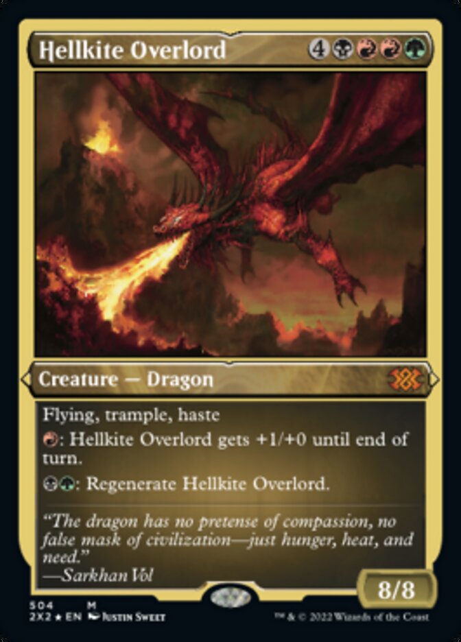 Hellkite Overlord (Foil Etched) [Double Masters 2022] | Jack's On Queen
