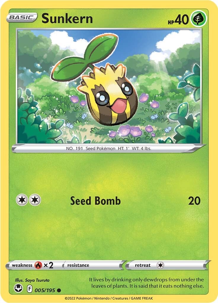 Sunkern (005/195) [Sword & Shield: Silver Tempest] | Jack's On Queen