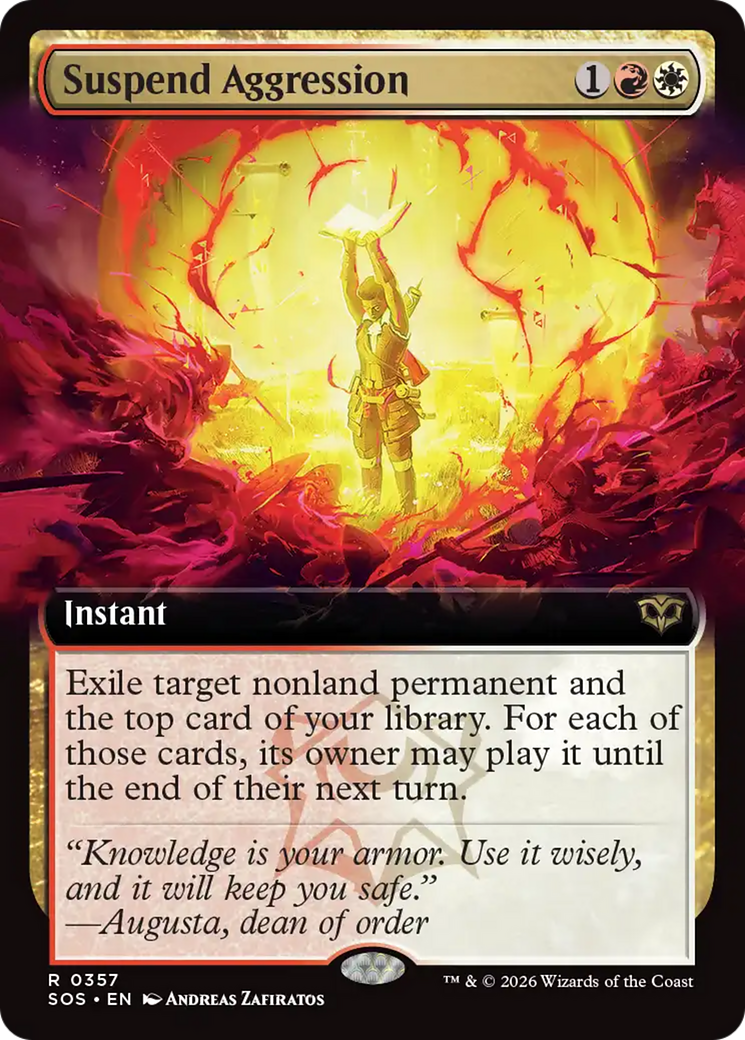 Suspend Aggression (Extended Art) [Secrets of Strixhaven] | Jack's On Queen