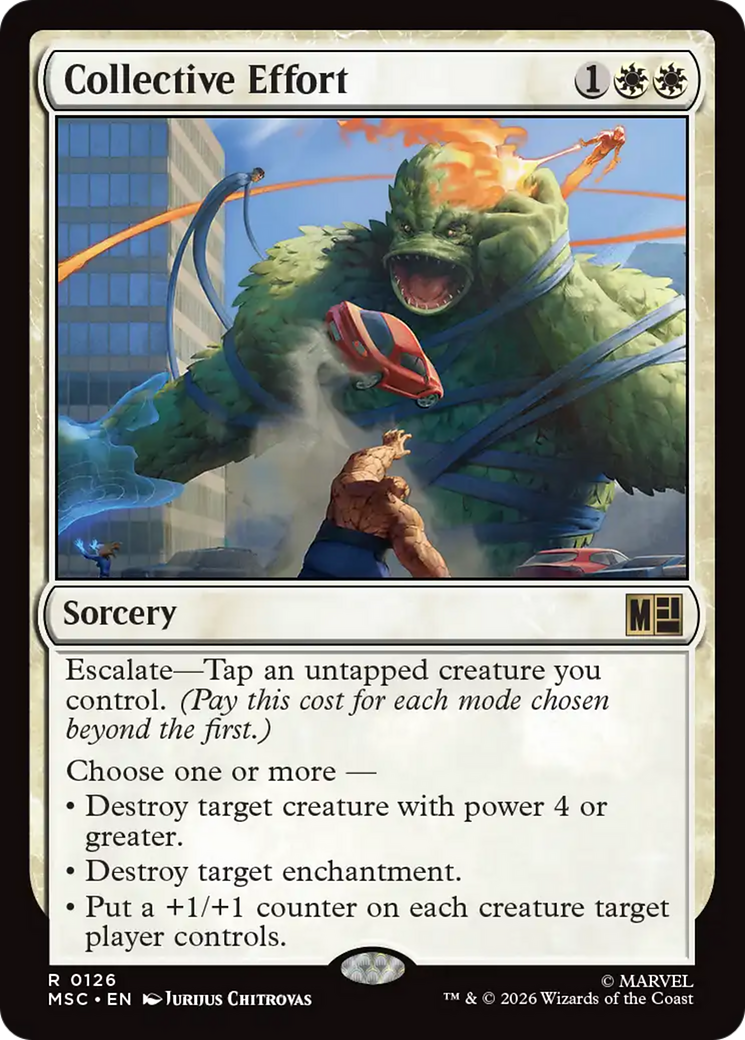 Collective Effort (Surge Foil) [Marvel Super Heroes Commander] | Jack's On Queen