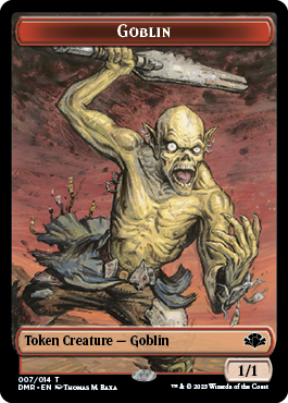 Goblin // Cat (008) Double-Sided Token [Dominaria Remastered Tokens] | Jack's On Queen