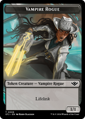 Vampire Rogue // Plot Double-Sided Token [Outlaws of Thunder Junction Tokens] | Jack's On Queen
