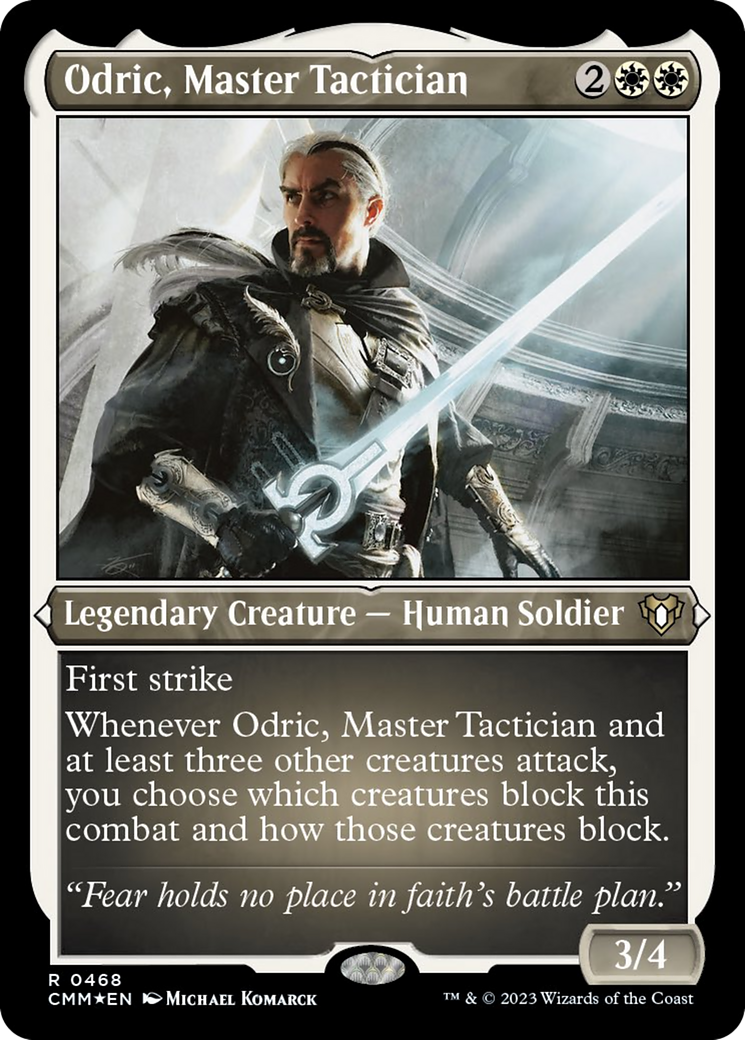 Odric, Master Tactician (Foil Etched) [Commander Masters] | Jack's On Queen