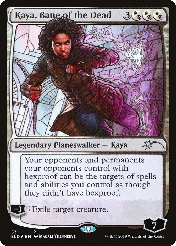 Kaya, Bane of the Dead (Stained Glass) [Secret Lair Drop Promos] | Jack's On Queen