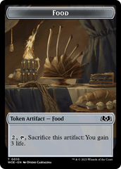 Faerie // Food (0010) Double-Sided Token [Wilds of Eldraine Tokens] | Jack's On Queen