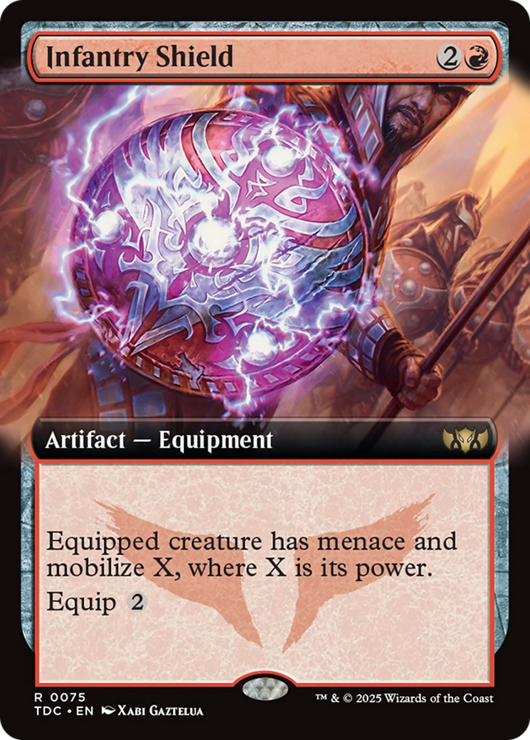 Infantry Shield (Extended Art) [Tarkir: Dragonstorm Commander] | Jack's On Queen