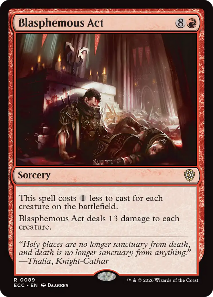 Blasphemous Act [Lorwyn Eclipsed Commander] | Jack's On Queen