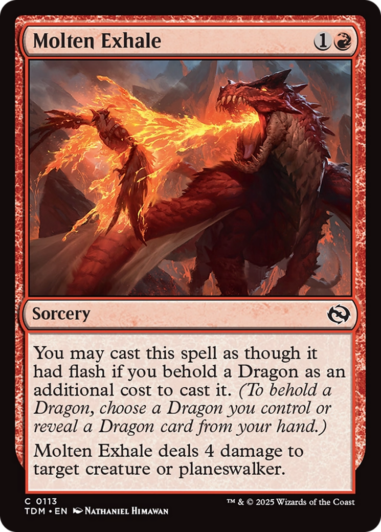 Molten Exhale [Tarkir: Dragonstorm] | Jack's On Queen