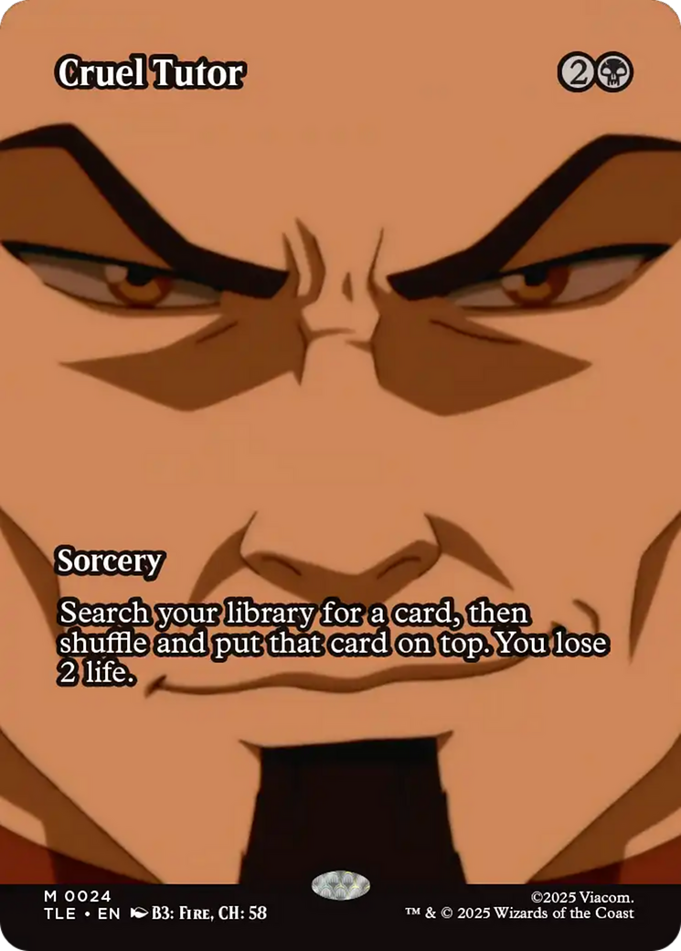 Cruel Tutor (Borderless) [Avatar: The Last Airbender: Eternal-Legal] | Jack's On Queen