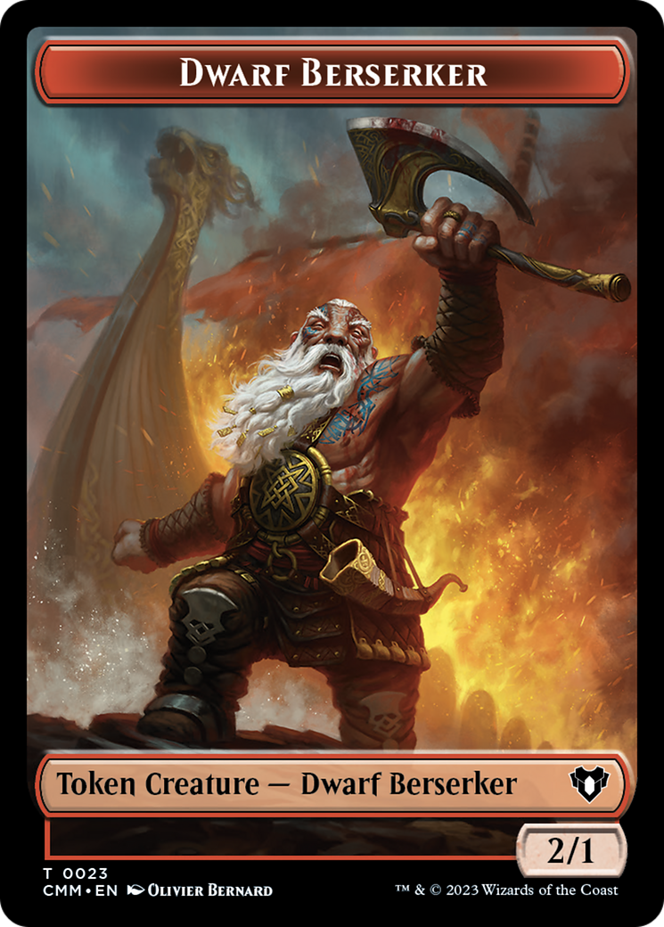 Dwarf Berserker Token [Commander Masters Tokens] | Jack's On Queen