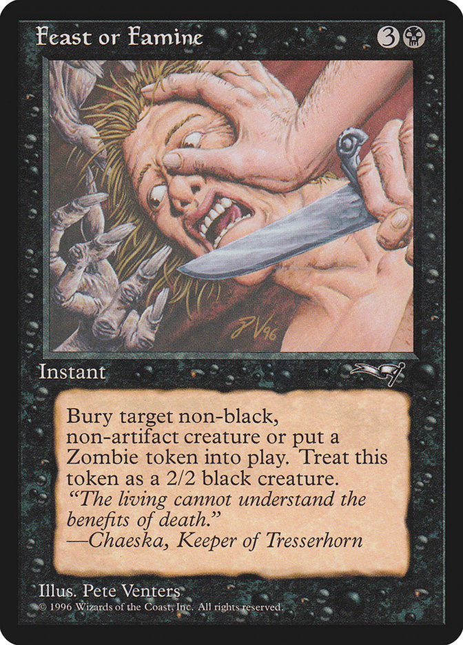 Feast or Famine (Face Pressed) [Alliances] | Jack's On Queen