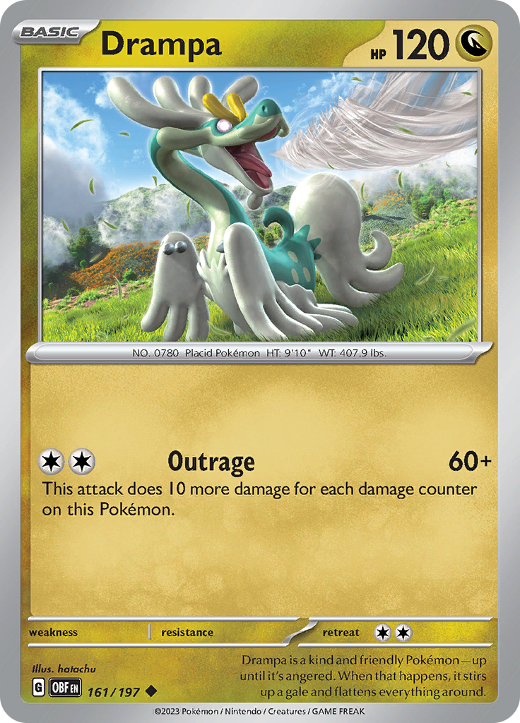 Drampa (161/197) [Scarlet & Violet: Obsidian Flames] | Jack's On Queen