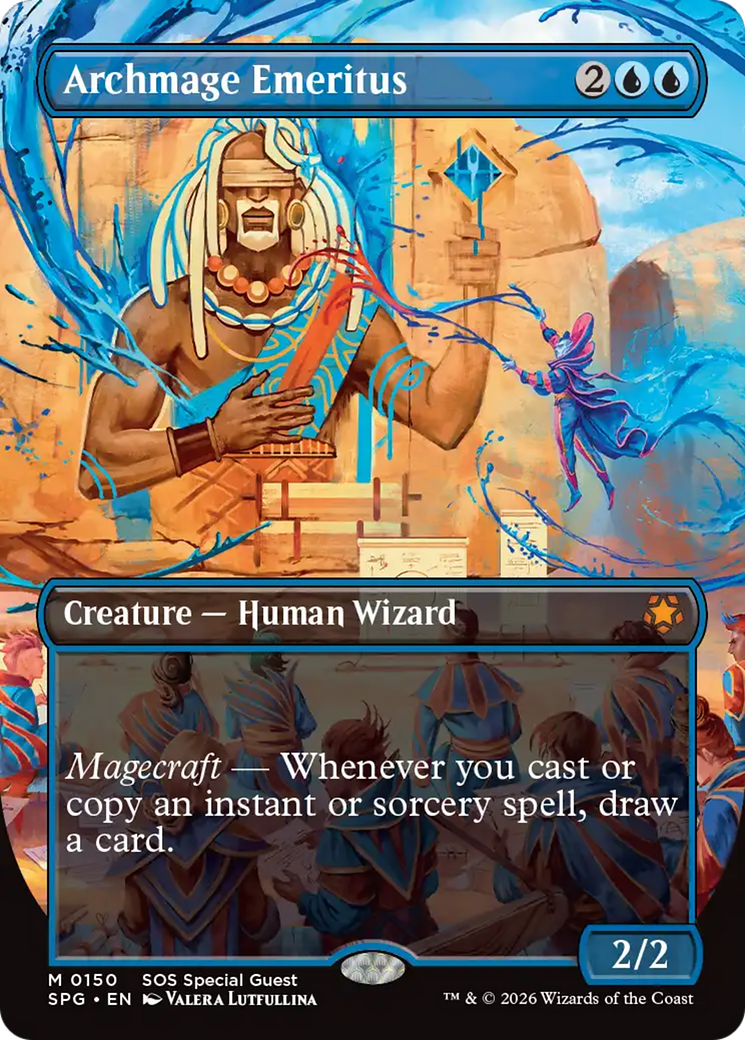 Archmage Emeritus (Borderless) [Secrets of Strixhaven Special Guests] | Jack's On Queen