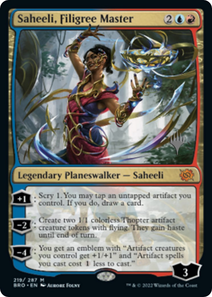 Saheeli, Filigree Master (Promo Pack) [The Brothers' War Promos] | Jack's On Queen