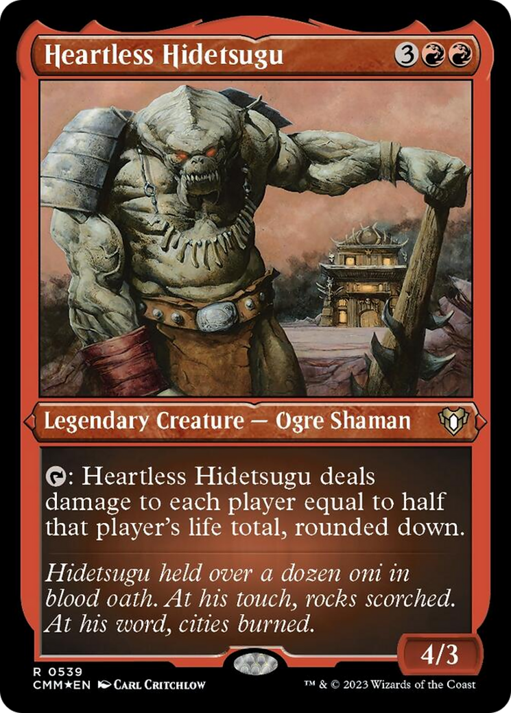 Heartless Hidetsugu (Foil Etched) [Commander Masters] | Jack's On Queen