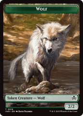 Wolf (0009) // Wolf (0018) Double-Sided Token [Innistrad Remastered Tokens] | Jack's On Queen