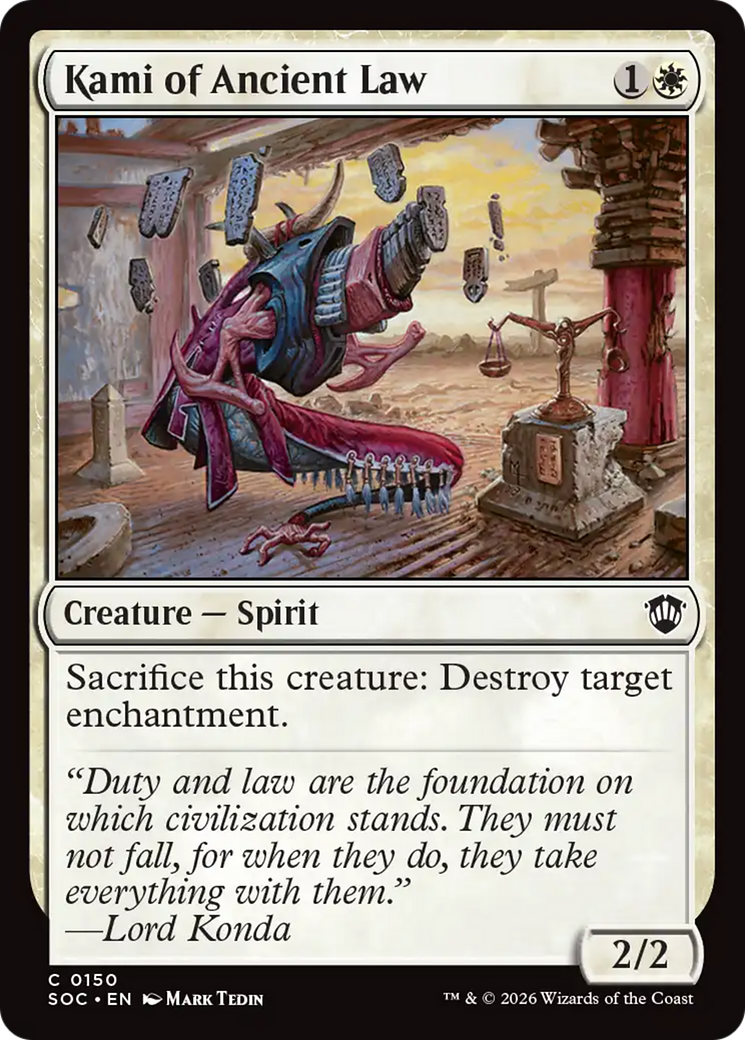 Kami of Ancient Law [Secrets of Strixhaven Commander] | Jack's On Queen