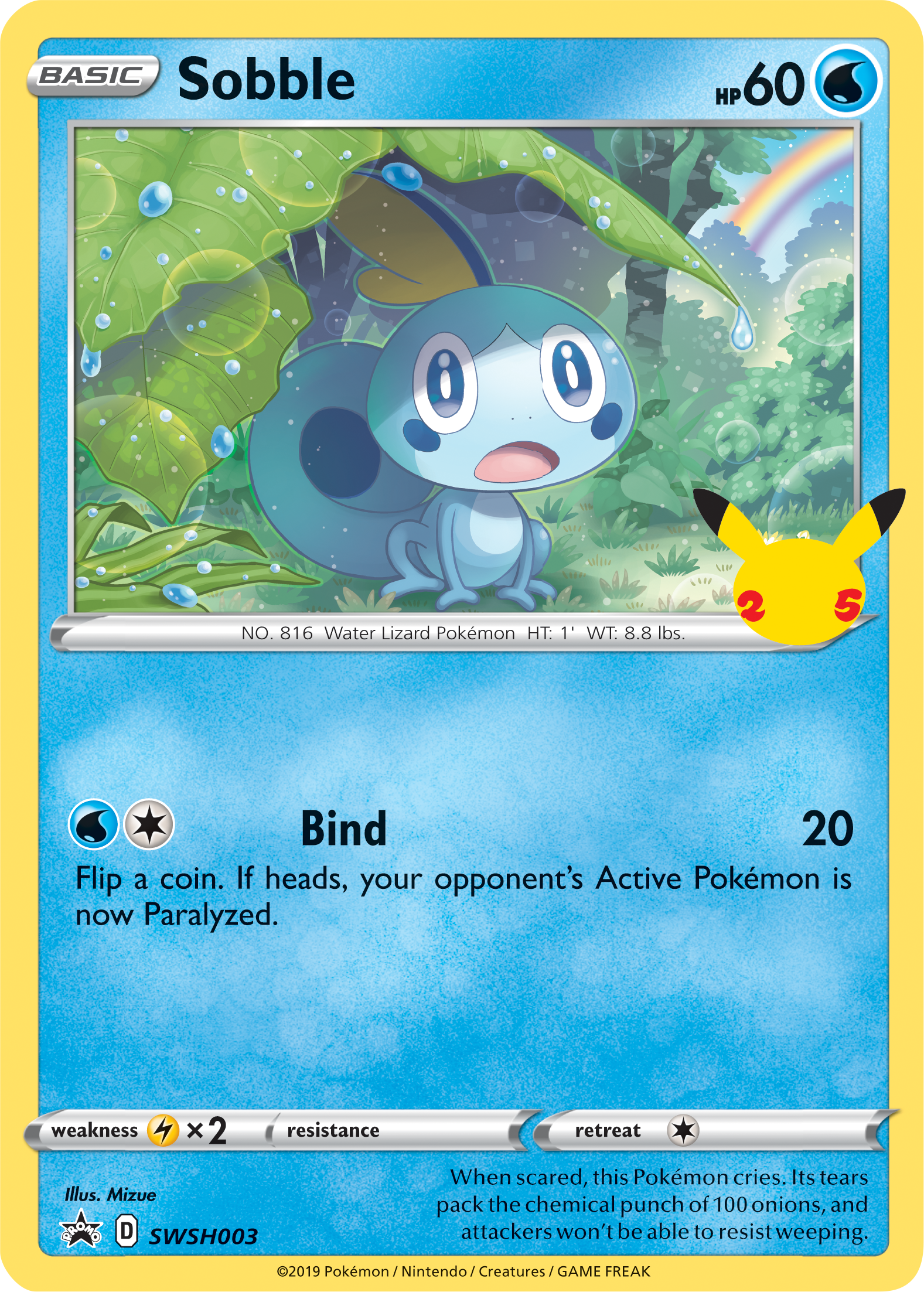 Sobble (SWSH003) (Jumbo Card) [First Partner Pack] | Jack's On Queen