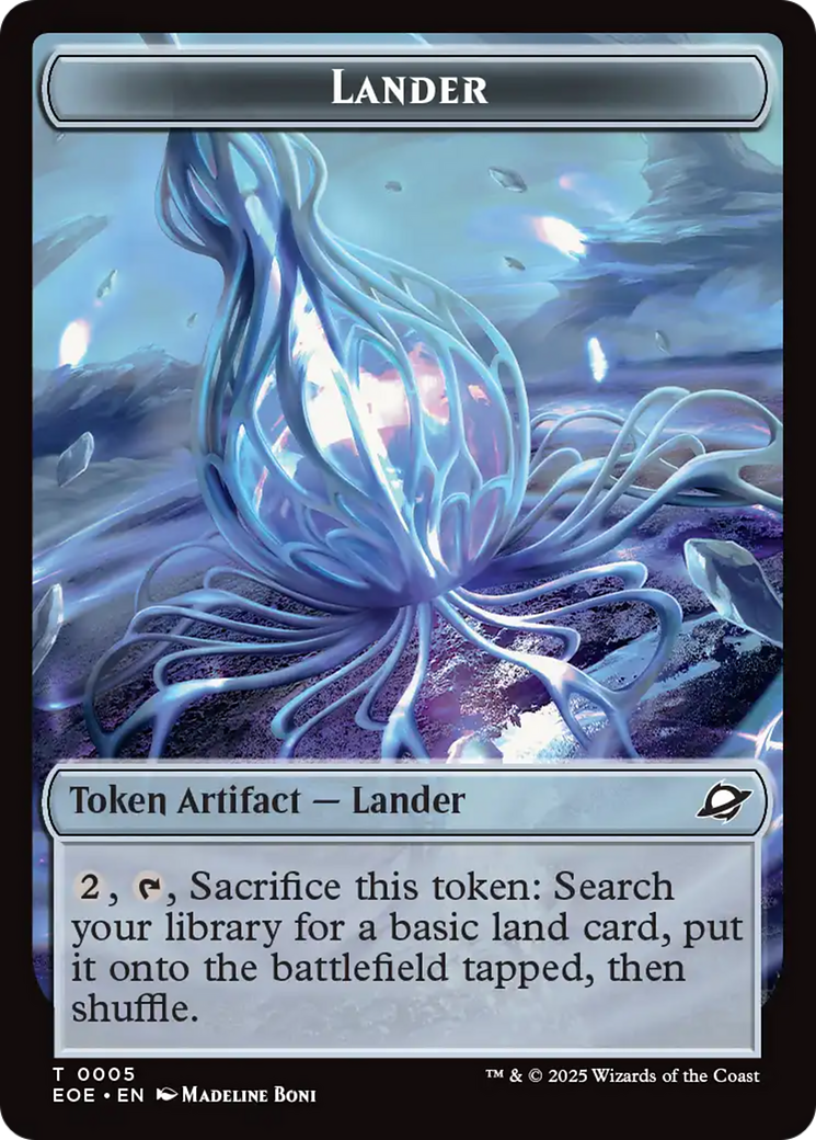 Drone // Lander (0005) Doubled-Sided Token [Edge of Eternities Tokens] | Jack's On Queen