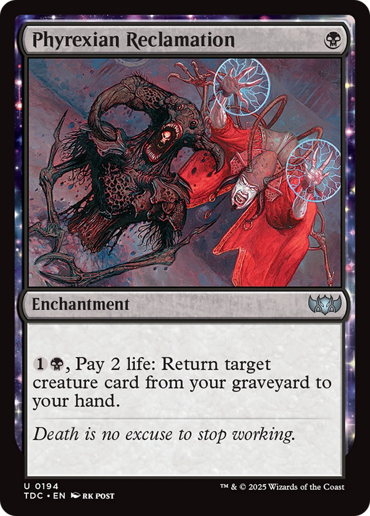 Phyrexian Reclamation [Tarkir: Dragonstorm Commander] | Jack's On Queen