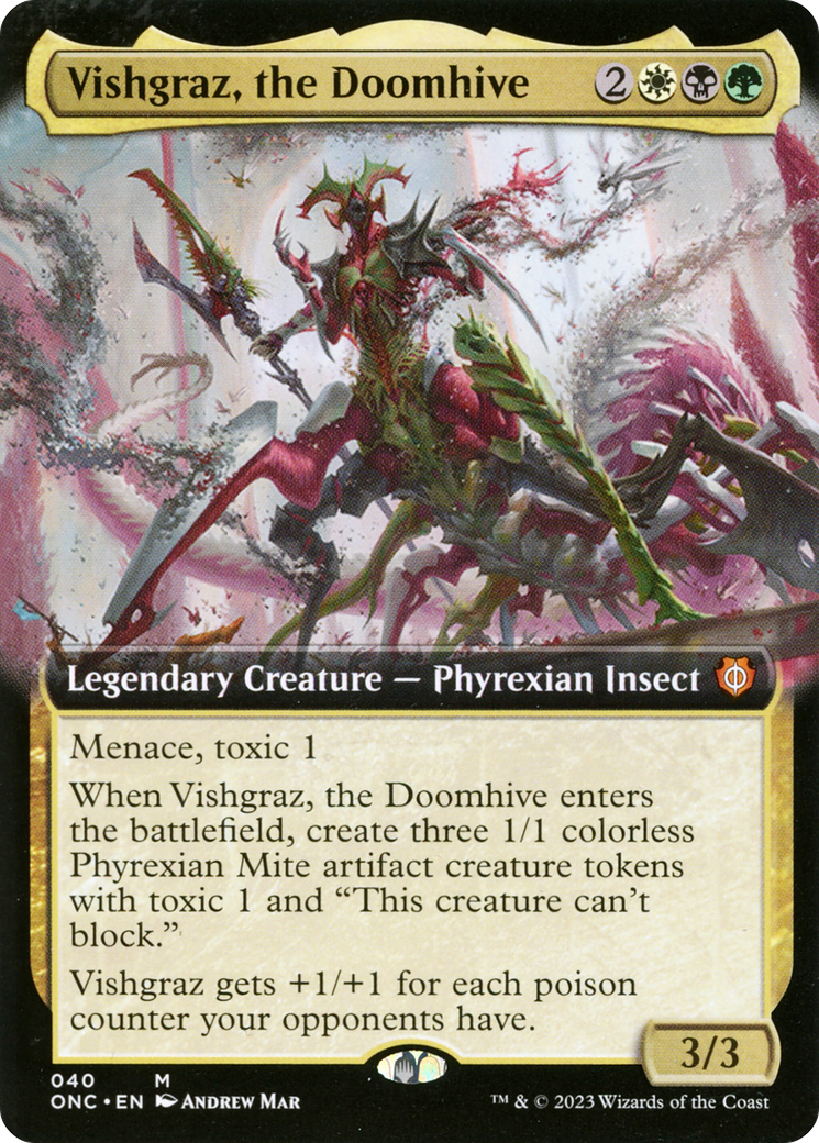 Vishgraz, the Doomhive (Extended Art) [Phyrexia: All Will Be One Commander] | Jack's On Queen