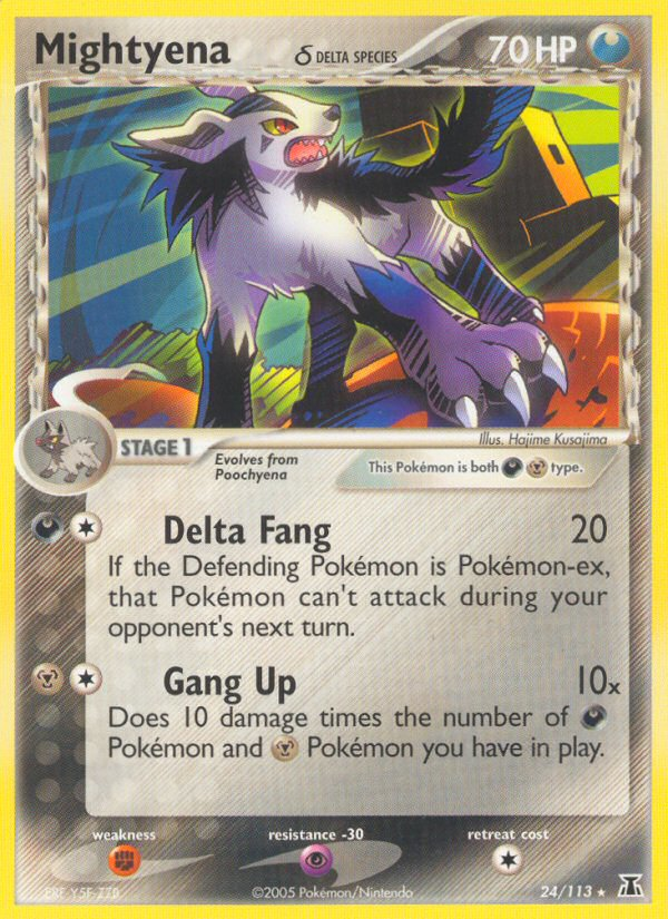 Mightyena (24/113) (Delta Species) [EX: Delta Species] | Jack's On Queen