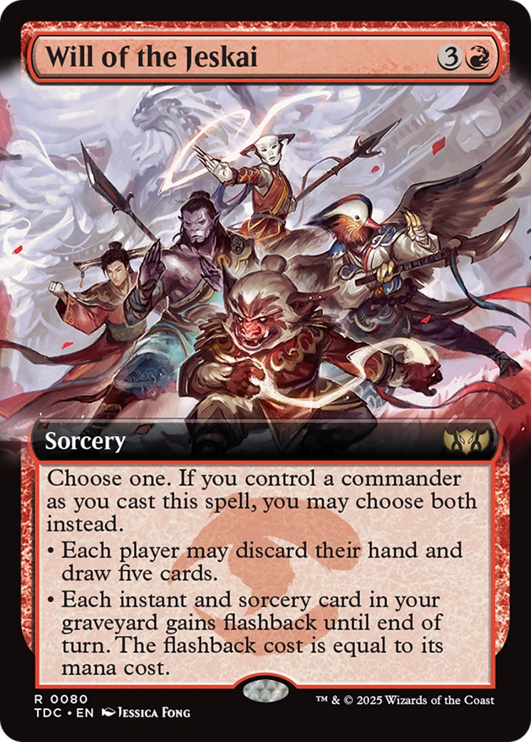 Will of the Jeskai (Extended Art) [Tarkir: Dragonstorm Commander] | Jack's On Queen