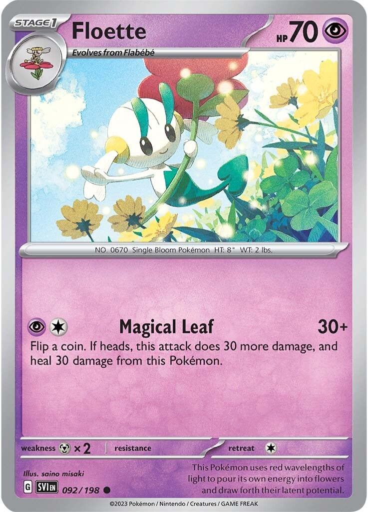 Floette (092/198) [Scarlet & Violet: Base Set] | Jack's On Queen