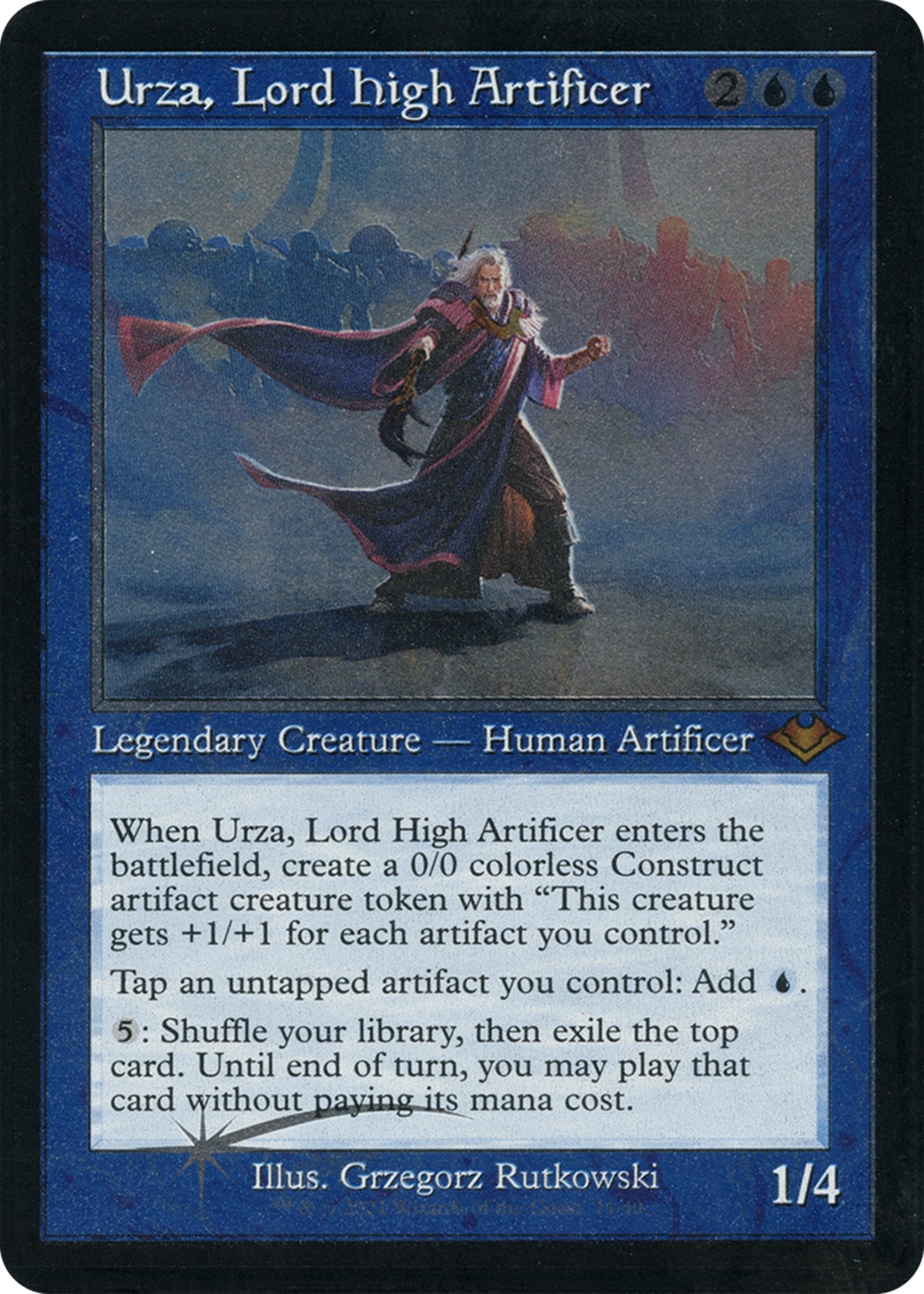 Urza, Lord High Artificer (Retro Foil Etched) [Modern Horizons] | Jack's On Queen