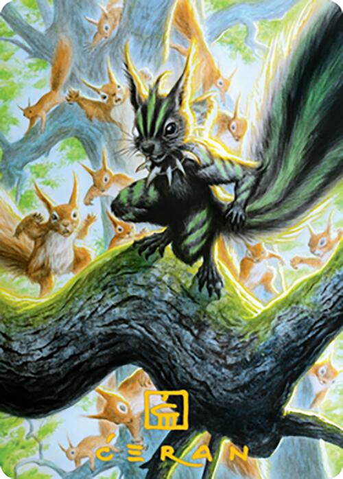 Chatterfang, Squirrel General Art Card (67) (Gold-Stamped Signature) [Modern Horizons 2 Art Series] | Jack's On Queen