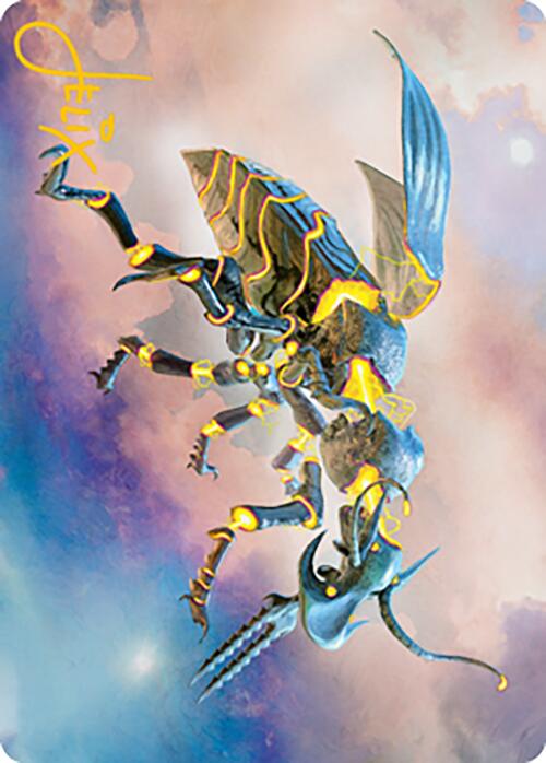 Zabaz, the Glimmerwasp Art Card (Gold-Stamped Signature) [Modern Horizons 2 Art Series] | Jack's On Queen